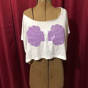Adorkable Mermaid top. Purple